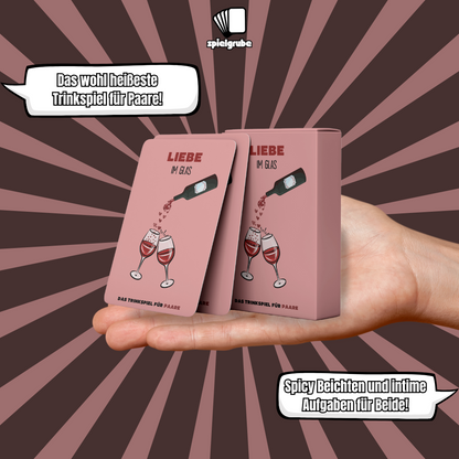 „Lustiges und romantisches Kartenspiel mit Trink-Aufgaben für Dates oder Pärchenabende“