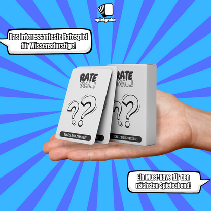 „Mehr-weniger-Spiel mit Schätzfragen und kniffligen Wissensaufgaben“